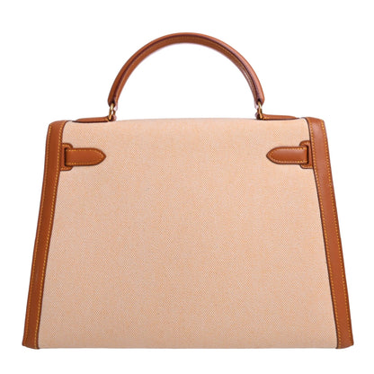 Kelly 32 Calf Toile Ash Gold GP 〇Z engraved