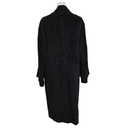 コート　アルパカ混　ラム　ブラック　36