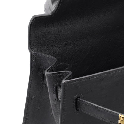 Kelly 25 鸵鸟黑 GP K 印章