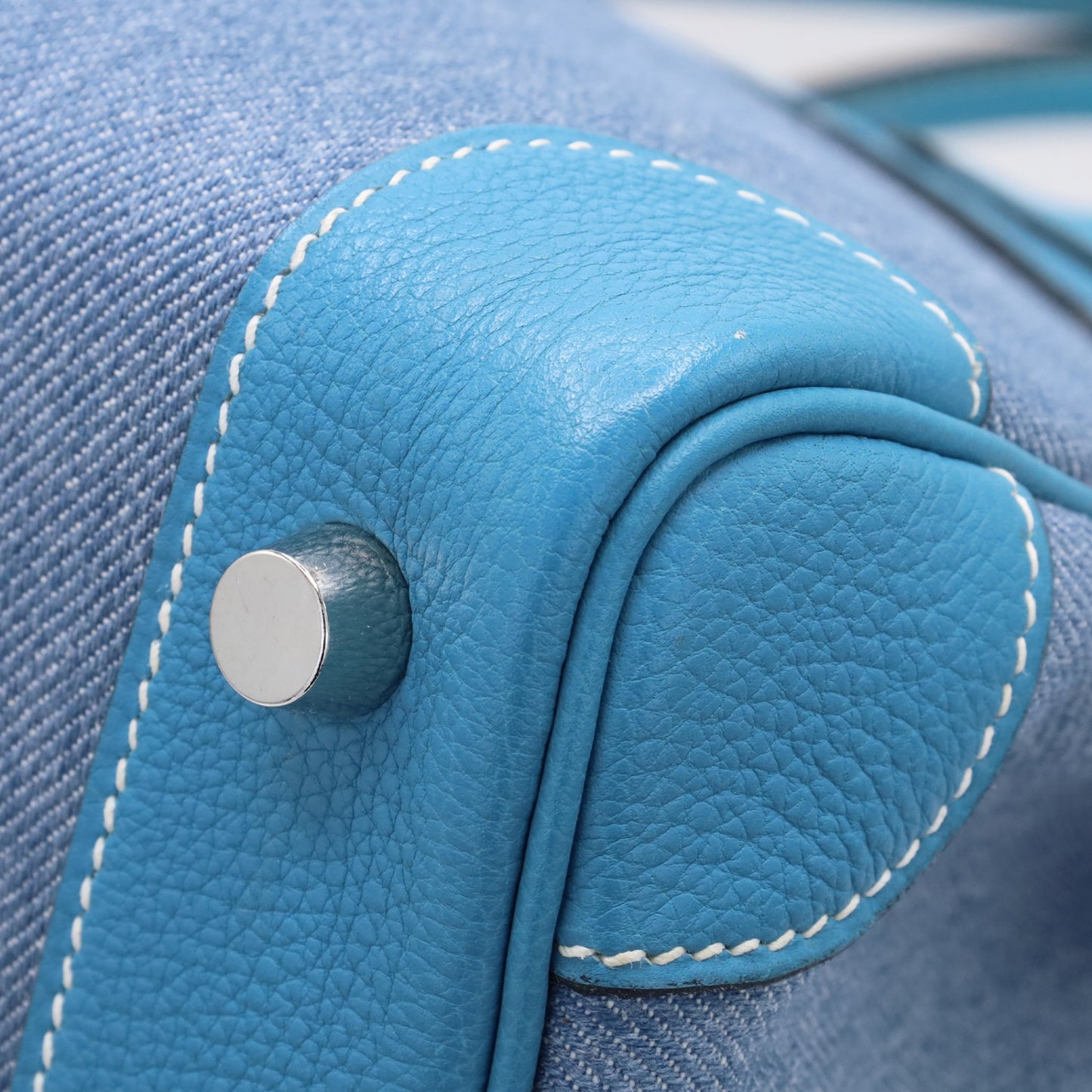 Birkin 30 Toile Jean Togo 蓝色牛仔裤 SS □F刻印