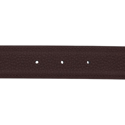 Constance belt 90BoxCalfBlack Chocolate So Black KStamp