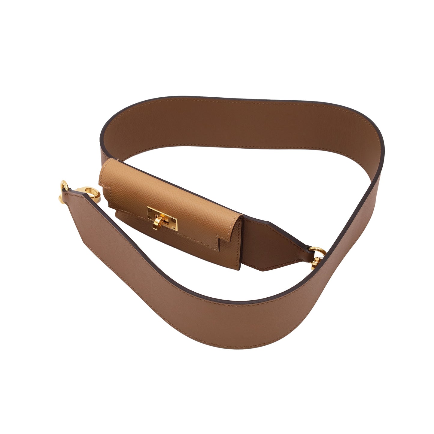Kelly pocket bandouliereVeauEpsom　VeauSwift Alzan Biscuit GP ZStamp