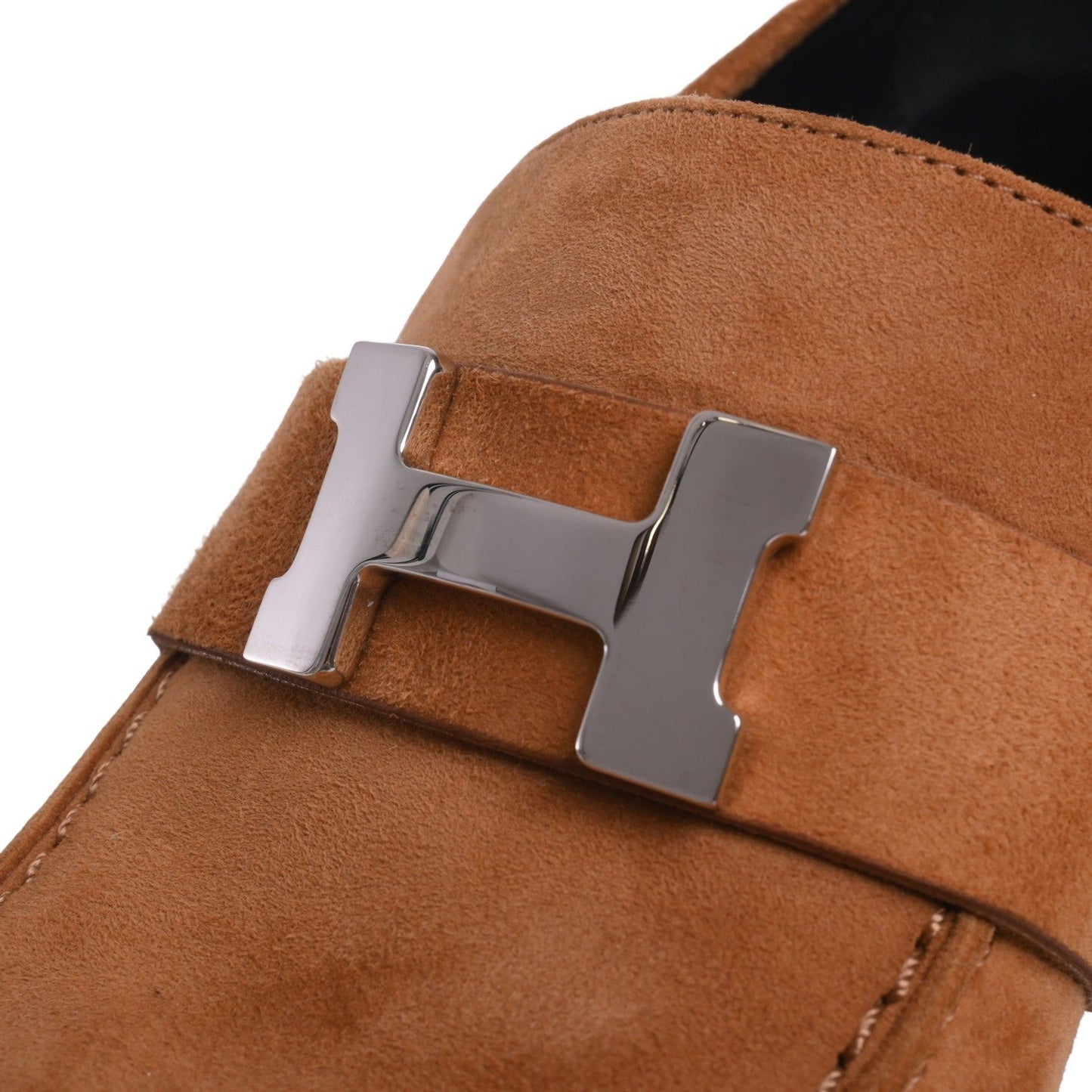 パンプス　フォック　スエード　ブラウン　37 1/2