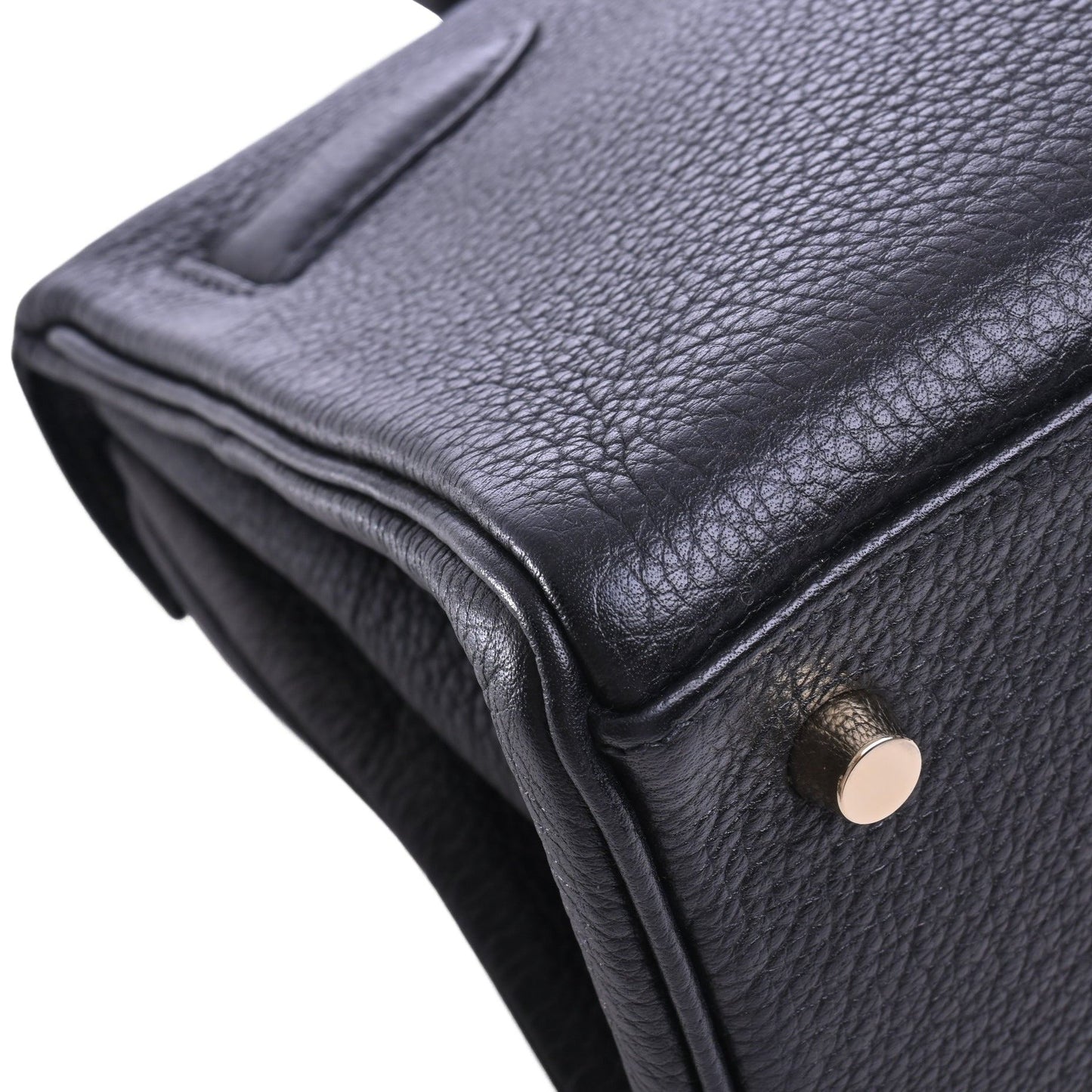 Shoulder Kelly Fringe Togo Black GP □M engraved