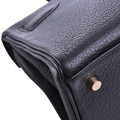 Shoulder Kelly Fringe Togo Black GP □M engraved