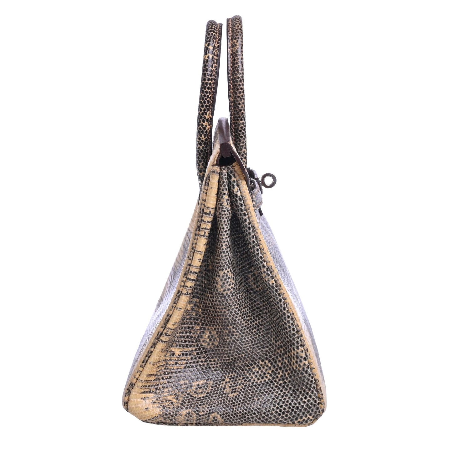 バーキン25　リザードナチュラ　デザート　SS　□N刻印