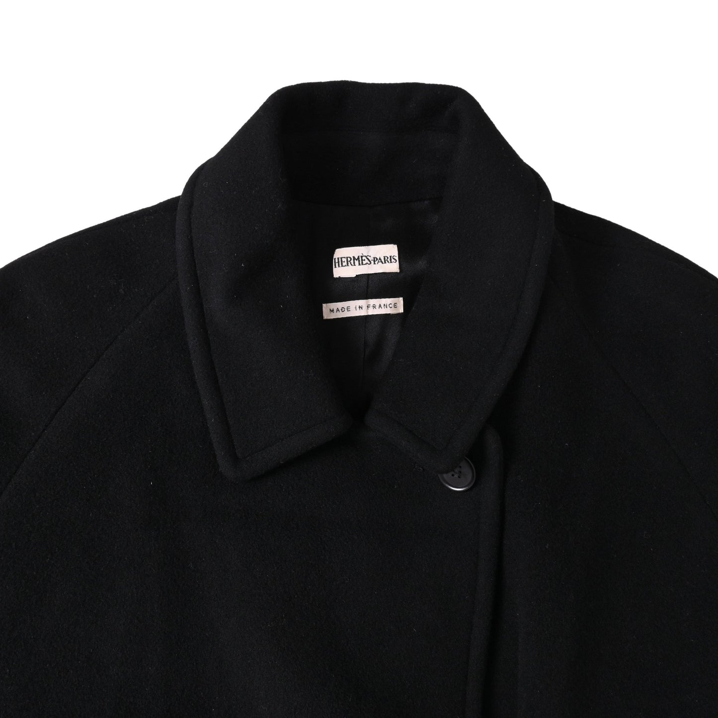 ベルテッドコート　カシミヤ　ブラック　40