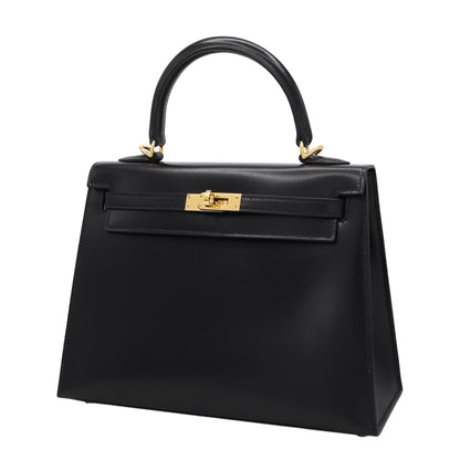 ケリー25　ボックスカーフ　ブラック　GP　W刻印