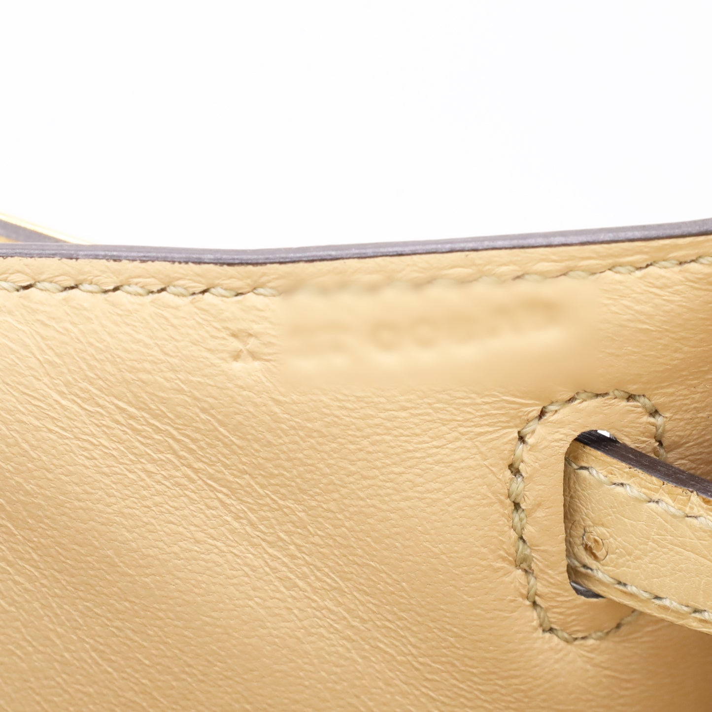 ポシェットケリー　オーストリッチ　ヴァニラ　GP　X刻印