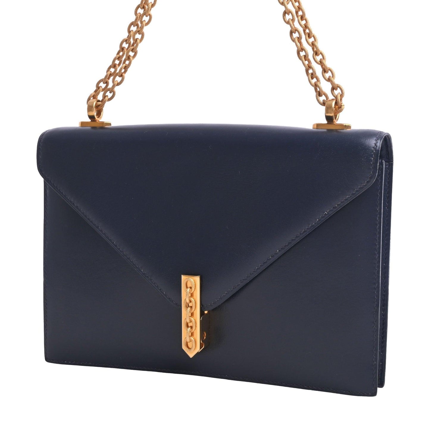 アルカザール　ボックスカーフ　ブルーインディゴ　GP　〇Ｎ刻印