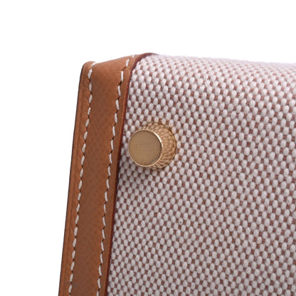 Kelly 28 Kushbell Toile Ash Gold GP □F engraved