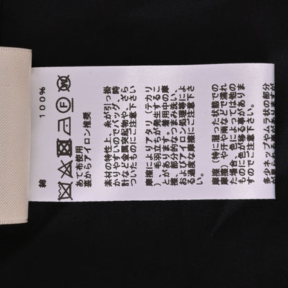 シャツワンピース　コットン　ブラック　42