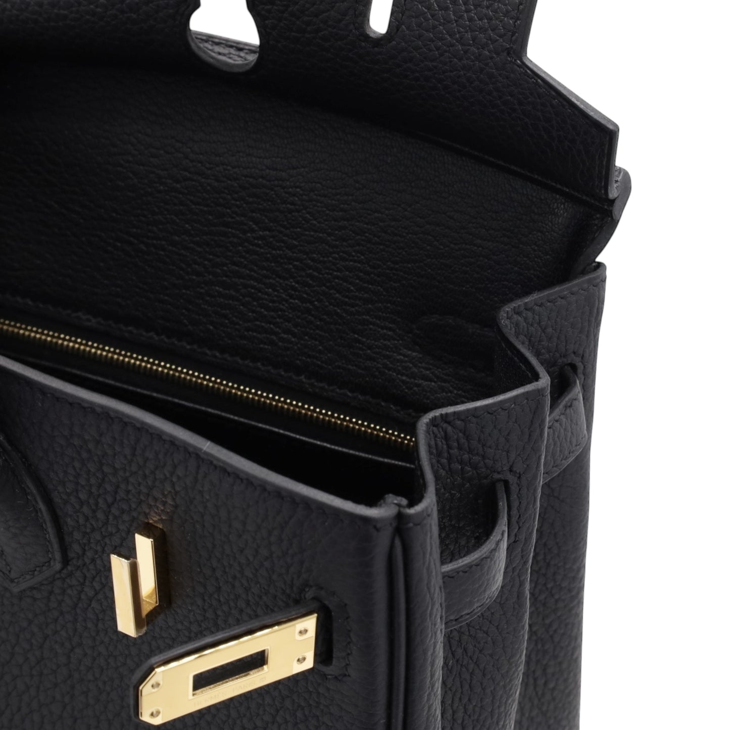 バーキン25　トゴ　ブラック　GP　K刻印