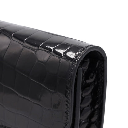 コンスタンススリム　アリゲーター　ブラック　SS　B刻印