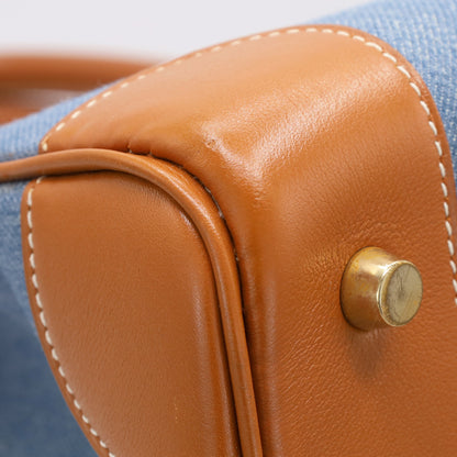 Birkin 35 Gulliver Toile Jean Gold Blue Indigo GP □BStamp
