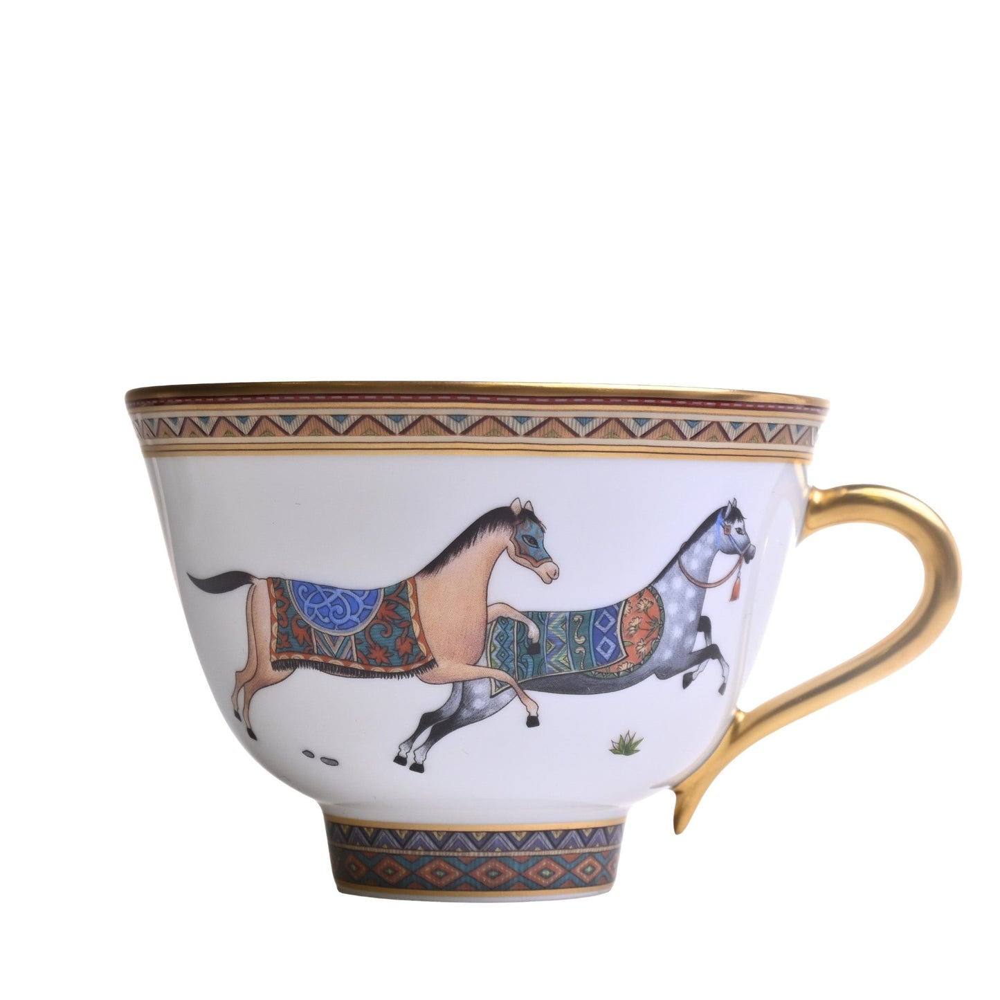 シュバルドリアン　NO.6　ティーカップ＆ソーサ―　ペア　マルチカラー