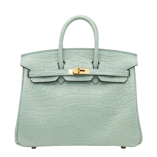 Birkin 25 鳄鱼皮 Matt Verdeaux GP W 雕刻