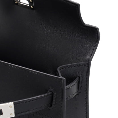 Mini Kelly 2 Panpille Box Lustre Tatterakt Sombrero Black SS G stamp