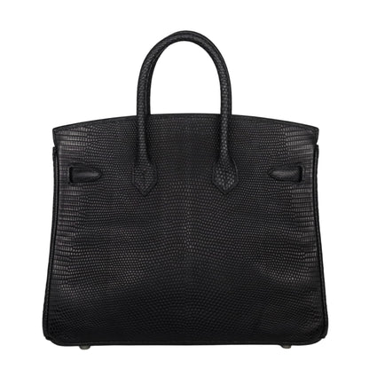 Birkin 25 Lizard Black SS □MStamp