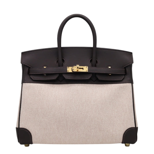 バーキン25　ヴォースイフト　トワルアッシュ　バイブルン　エクリュ　GP　K刻印