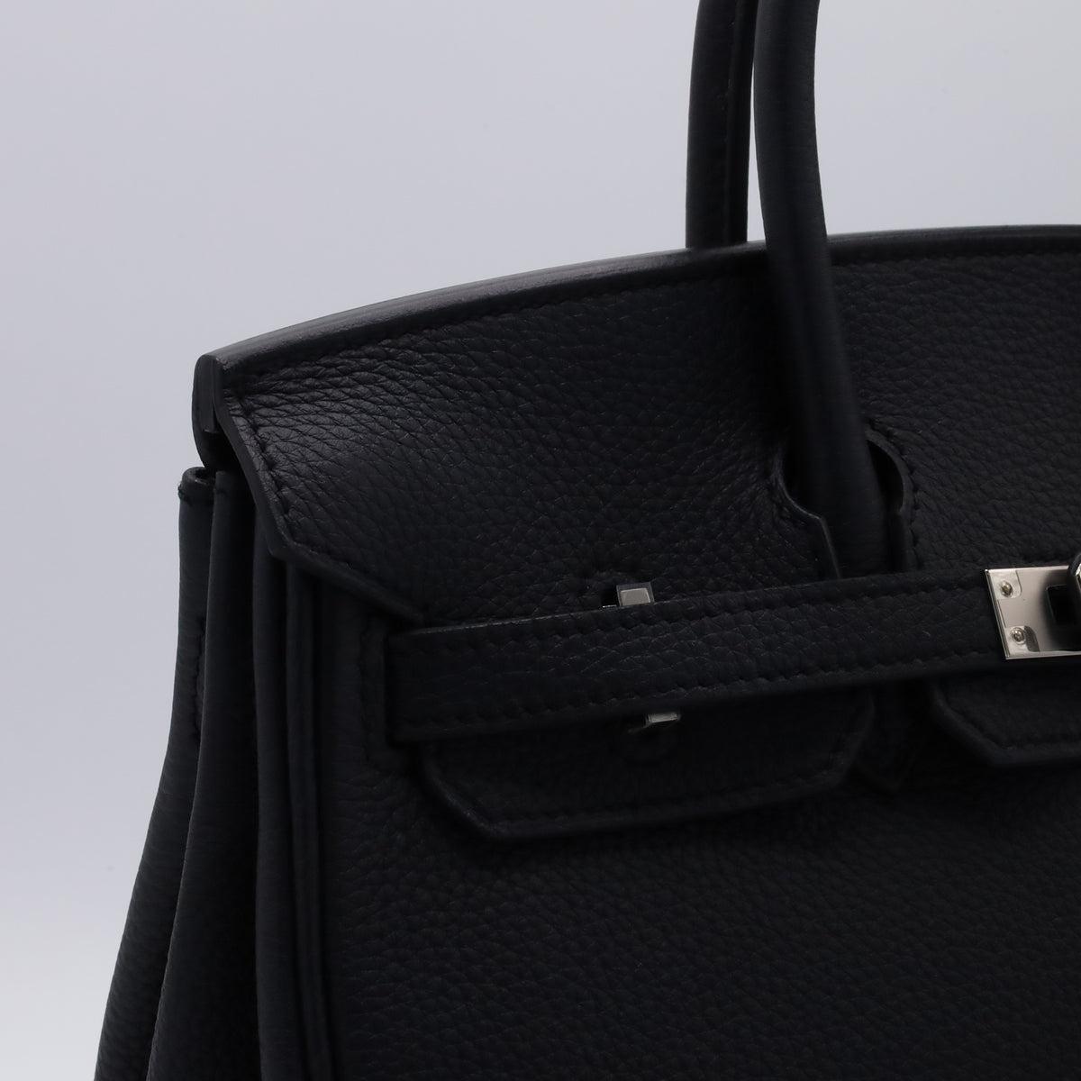 Birkin 25 Togo Black SS KStamp