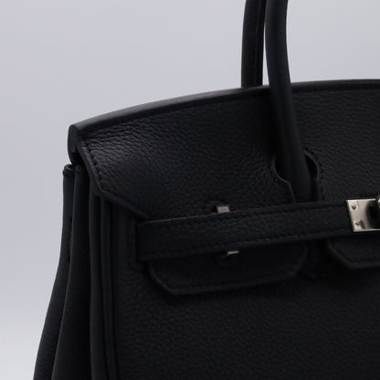 Birkin 25 Togo Black SS KStamp