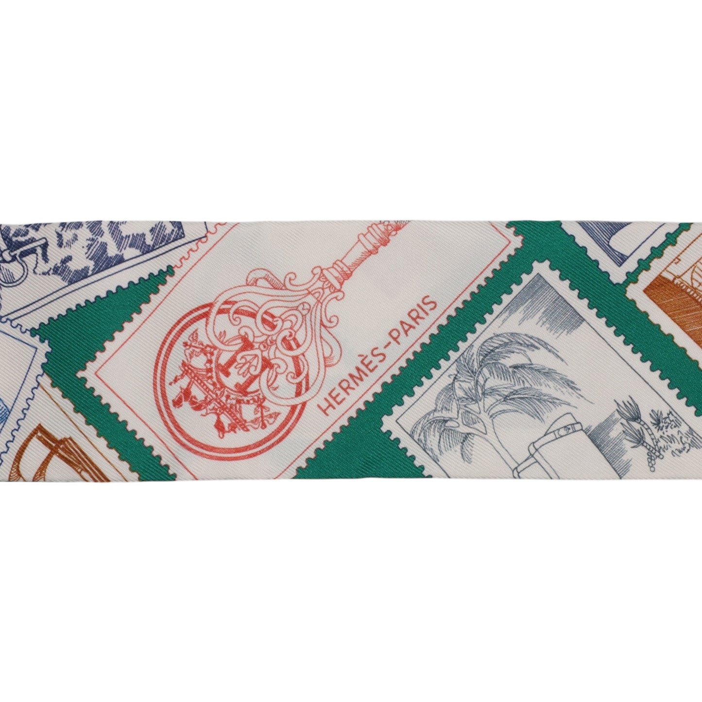 ツイリー　フォーブルの切手　シルク　ホワイト