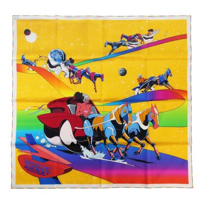 カレ90　スペースダービー　シルク　マルチカラー