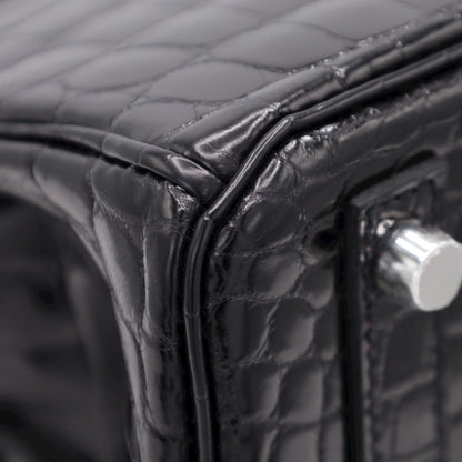 バーキン25　ニロティカス　ブラック　SS　D刻印