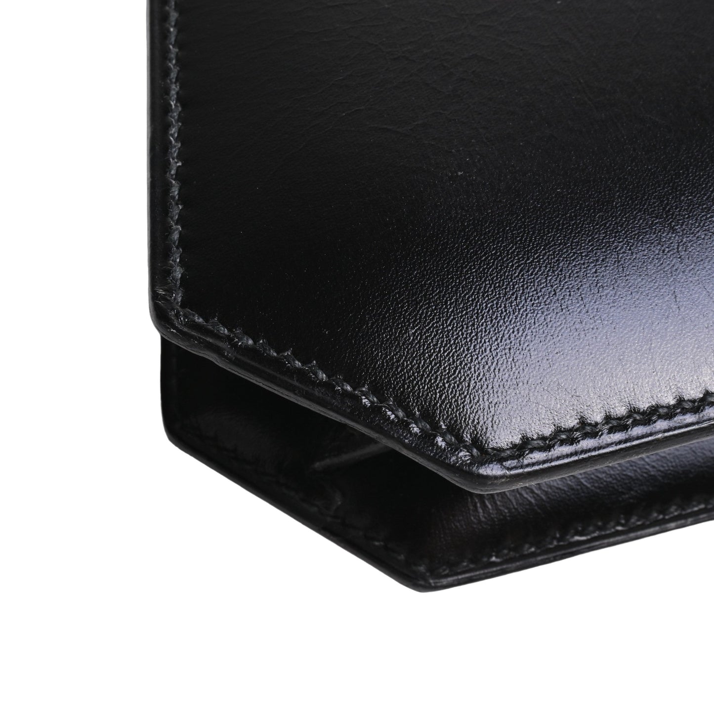 ナポレオン　ショルダーバッグ　ボックスカーフ　ブラック　GP　〇S刻印