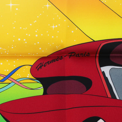 カレ90　スペースダービー　シルク　マルチカラー