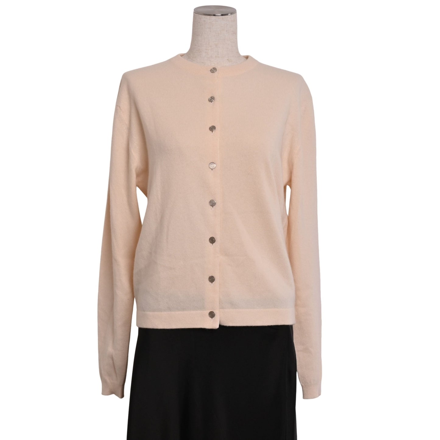 アンサンブル　カシミヤ　ホワイト　L