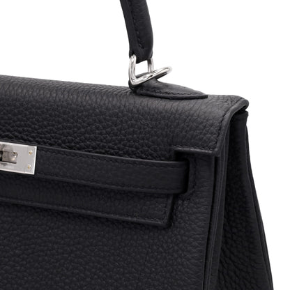 Kelly 25 Togo Black SS K stamp