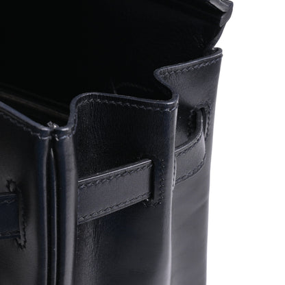 Birkin 30 Saw Black Box Calf □N Engraved