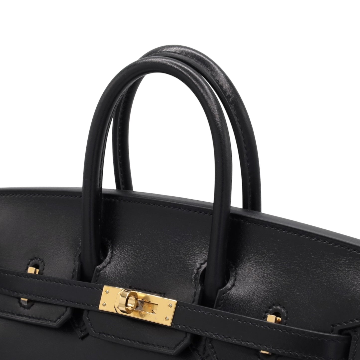 バーキン25　セリエ　ボックスカーフ　ブラック　GP　W刻印