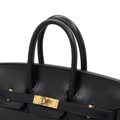 バーキン25　セリエ　ボックスカーフ　ブラック　GP　W刻印