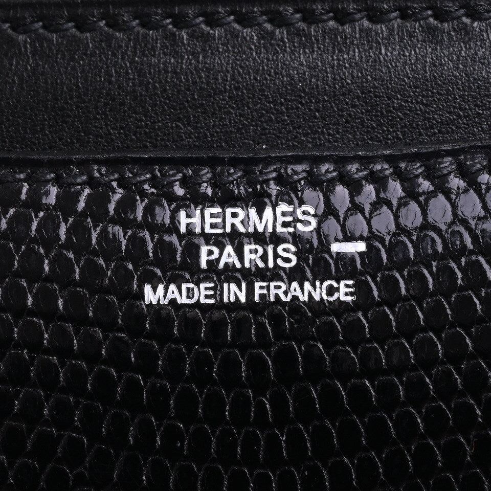 コンスタンスミニ　リザード　ブラック　ルテニウム金具　□I刻印