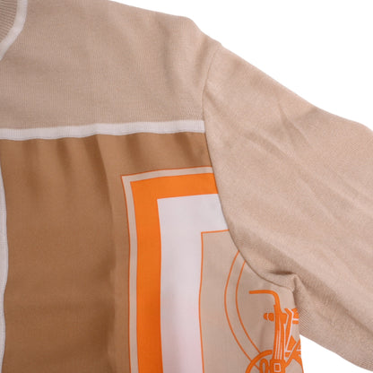 一件斜纹夹层Exlibris羊绒丝绸米色34