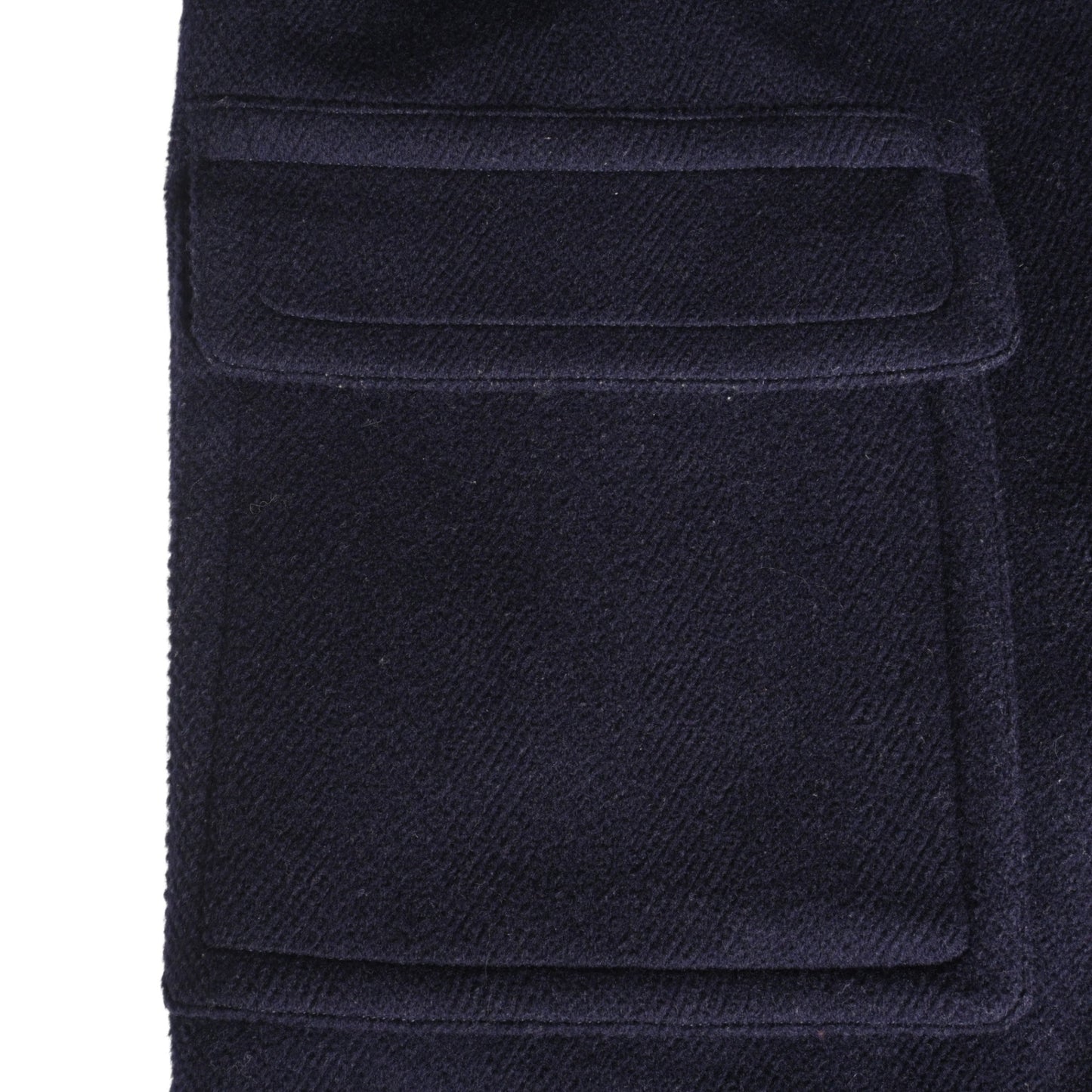 ダッフルコート　ウール　ネイビー　44