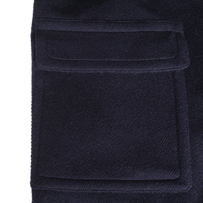 ダッフルコート　ウール　ネイビー　44