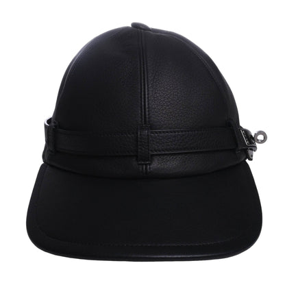 Cap Leather Black Kelly Metal Fittings SS M
