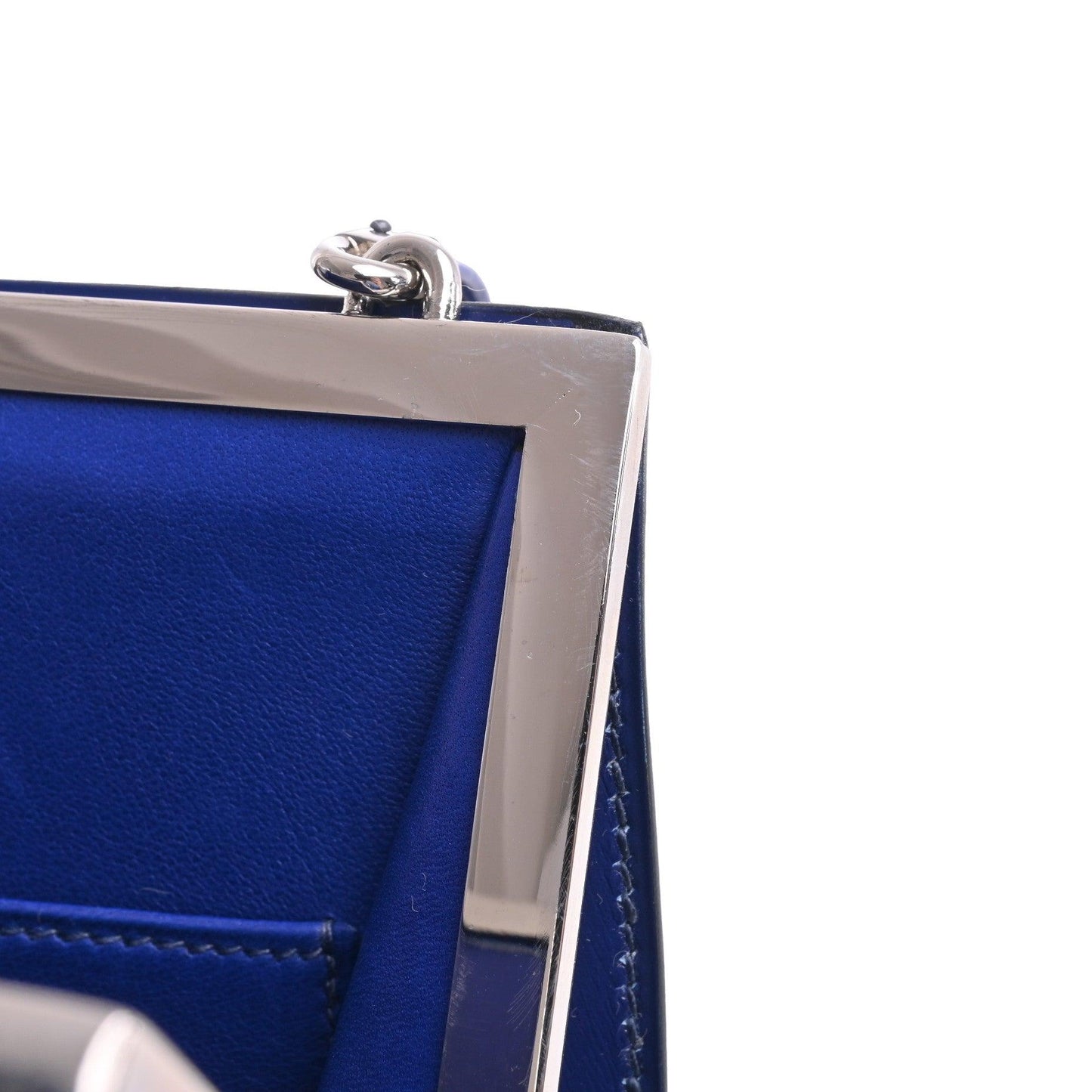 サックアマリース　フランス国旗　ボックスカーフ　ブルー　〇S刻印