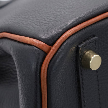 バーキン30　ヴァッシュリエージュ　ブラック　ノアゼット　GP　□K刻印