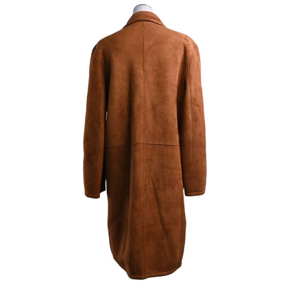 コート　ムートン　キャメル　38