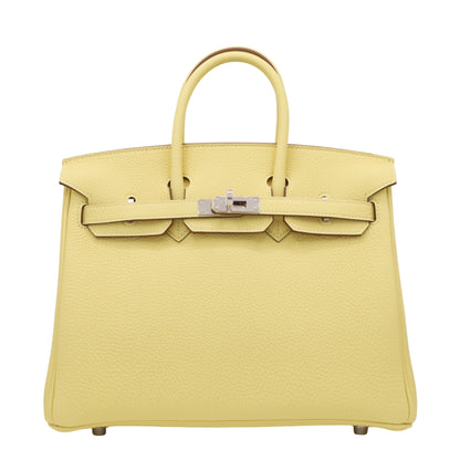 Birkin 25 Togo Jaune Poussin SS K stamp