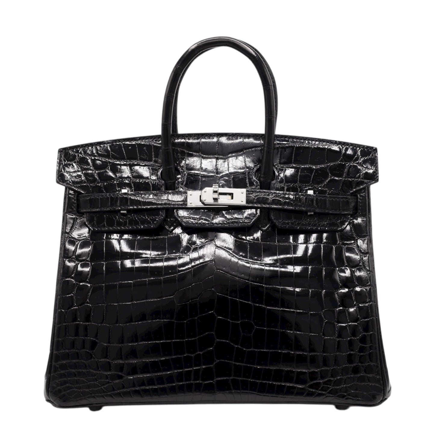 バーキン25　ニロティカス　ブラック　SS　D刻印