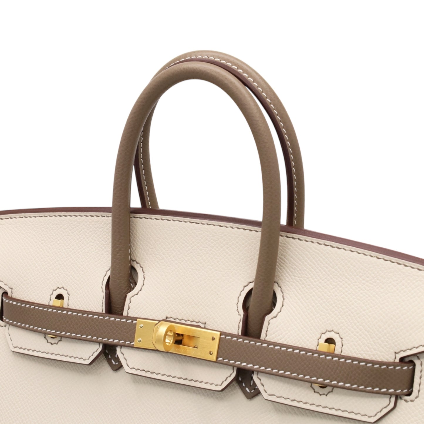 バーキン25　パーソナルオーダー　セリエ　ヴォーエプソン　クレ　エトゥープ　マットGP　Z刻印