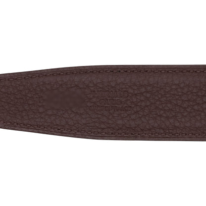 Constance belt 90BoxCalfBlack Chocolate So Black KStamp