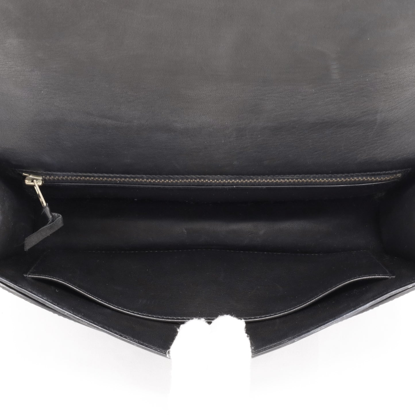 Vintage Shoulder Bag Alligator Black GP 〇RStamp