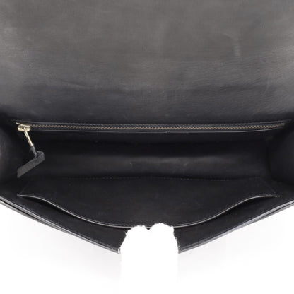 Vintage Shoulder Bag Alligator Black GP 〇RStamp